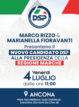 Presentazione del nuovo candidato alla presidenza della Regione di Democrazia Sovrana