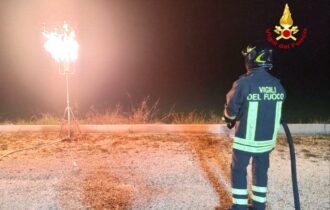 Incendio bombola Osimo