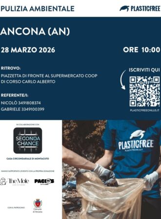 Locandina clean-up Plastic Free Ancona