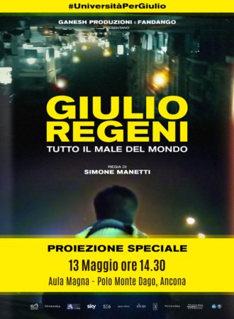 Locandina “Giulio Regeni. Tutto il male del mondo”