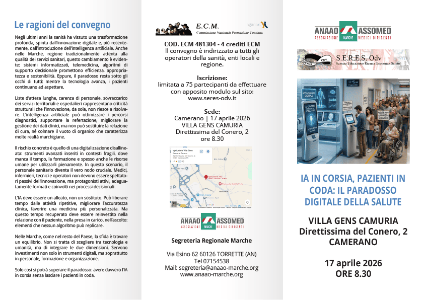 IA in corsia, pazienti in coda: il paradosso digitale della salute 17 aprile ore 8.30